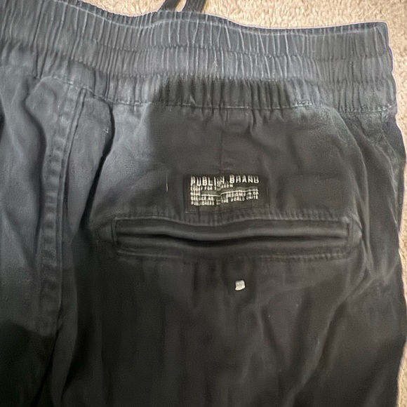 Men’s Publish Cuffed Joggers Black Waist Size 32 - Picture 5 of 5